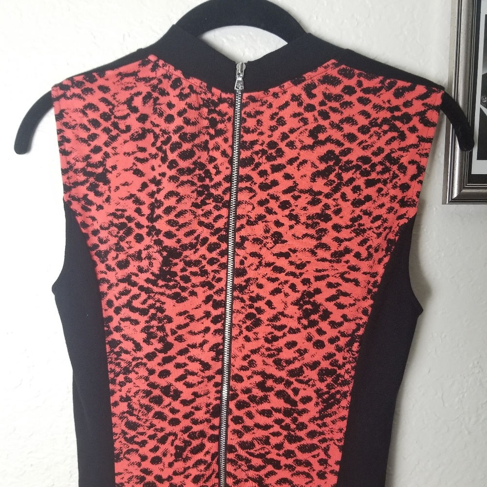 Kenneth Cole NY Black Animal Print Dress 2 - Picture 6 of 7
